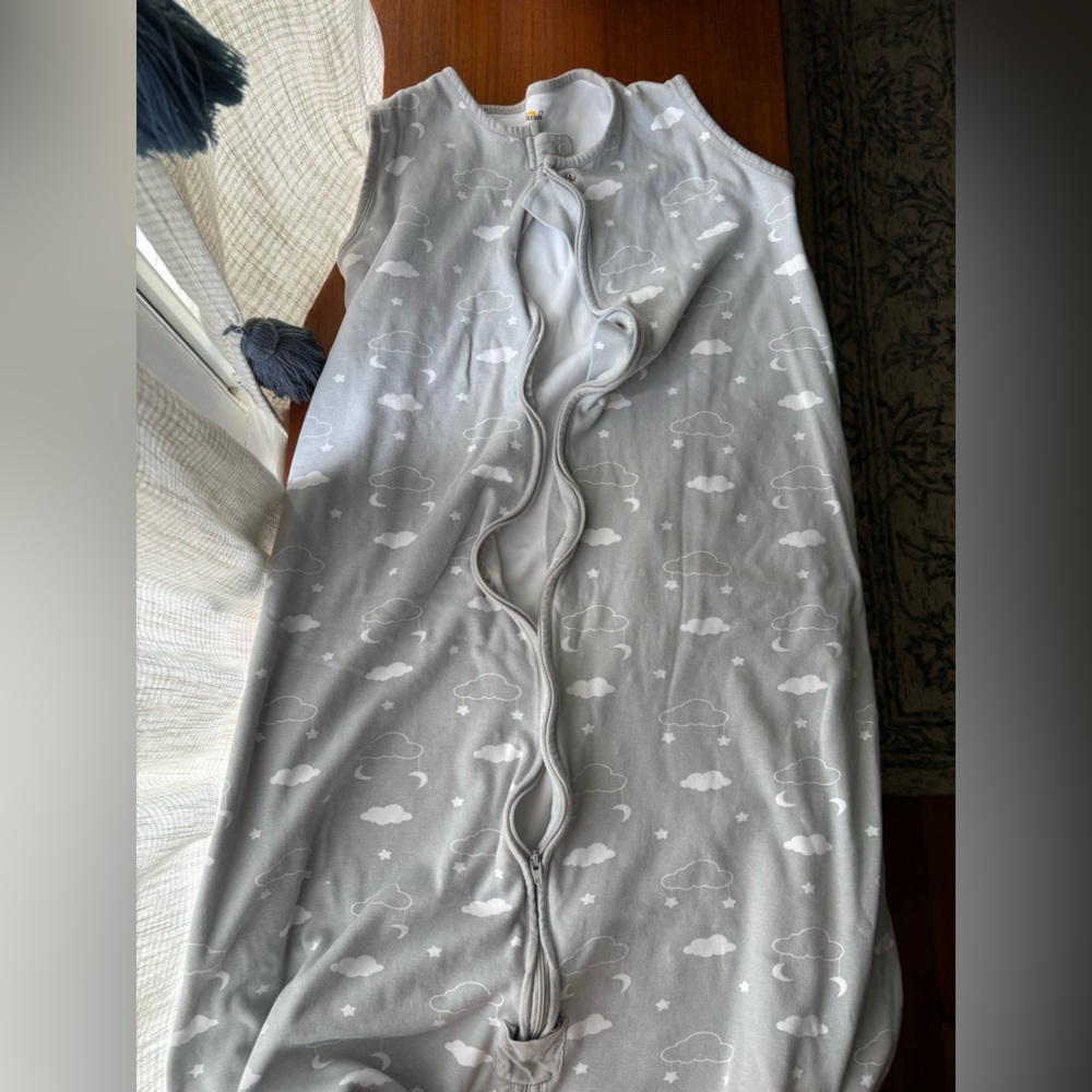 Cozy Gray Cloud Kids Sleep Sack